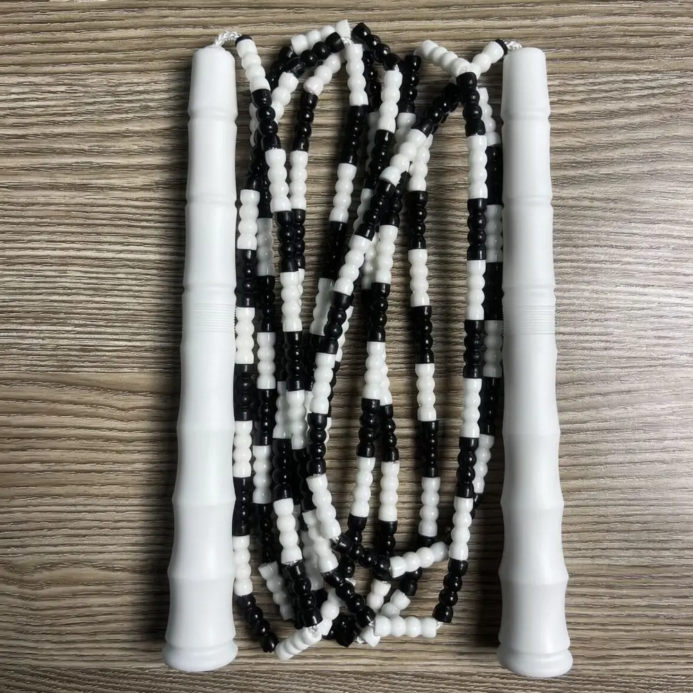Adjustable Segmented Soft Bead Jump Rope For Kids Fitness Exercise Training Durable PP Handle School Sports Competition Gear