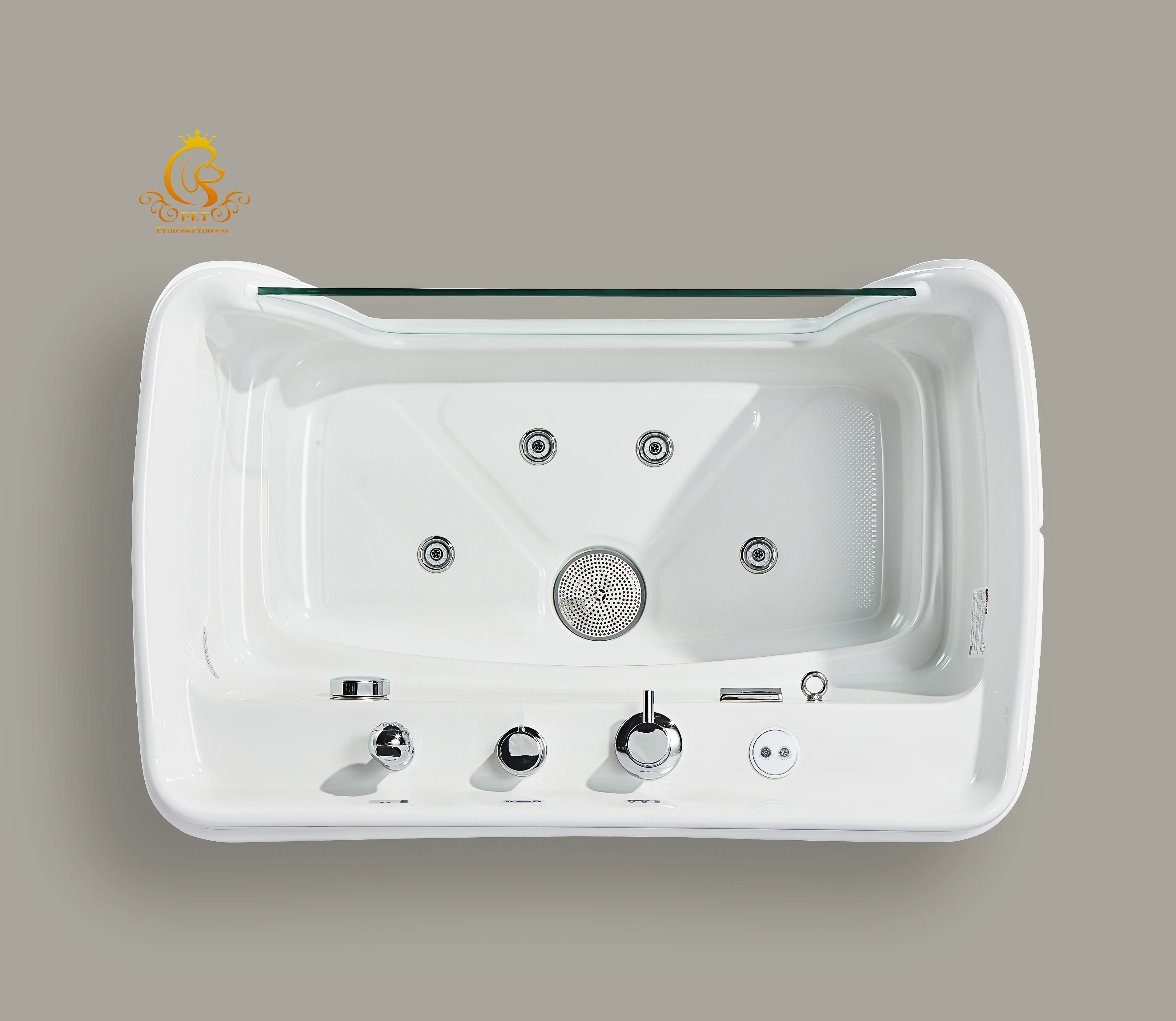 EUR PET Massage Mini Dog Pet Acrylic Bath Tub Dog Grooming Spa Micro Bubble Ozone Milk Bath Tub For Pets