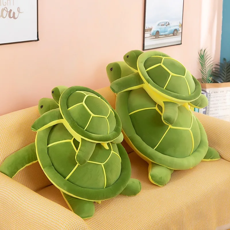 

Kawaii Plush Turtle Stuffed Doll Cuddly Toy for Kids Birthday Gift Soft Filled Animal Pillow for Girls Sleep Comfort