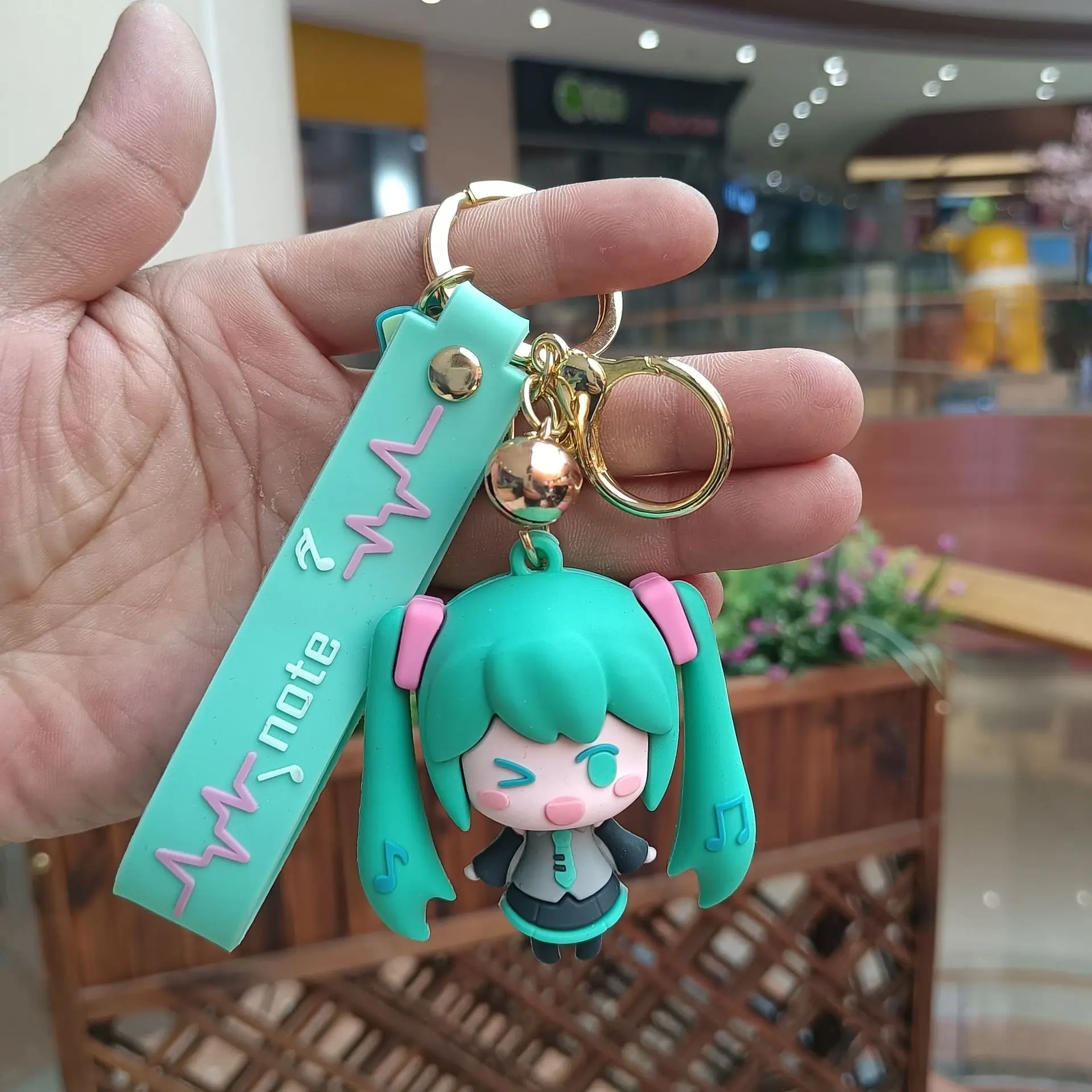 1 قطعة ل هاتسون ميكو المفاتيح أنيمي الشكل المدرسية قلادة سيارة كيرينغ الحلي حقيبة بنقوش كرتونية سحر