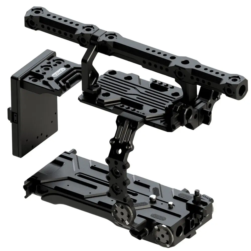 HONTOO VCT 15mm Baseplate FX9 Camera Armor RIG Cage Extension Handle with Battery Plate for SONY PXW-FX9 camera 6K film