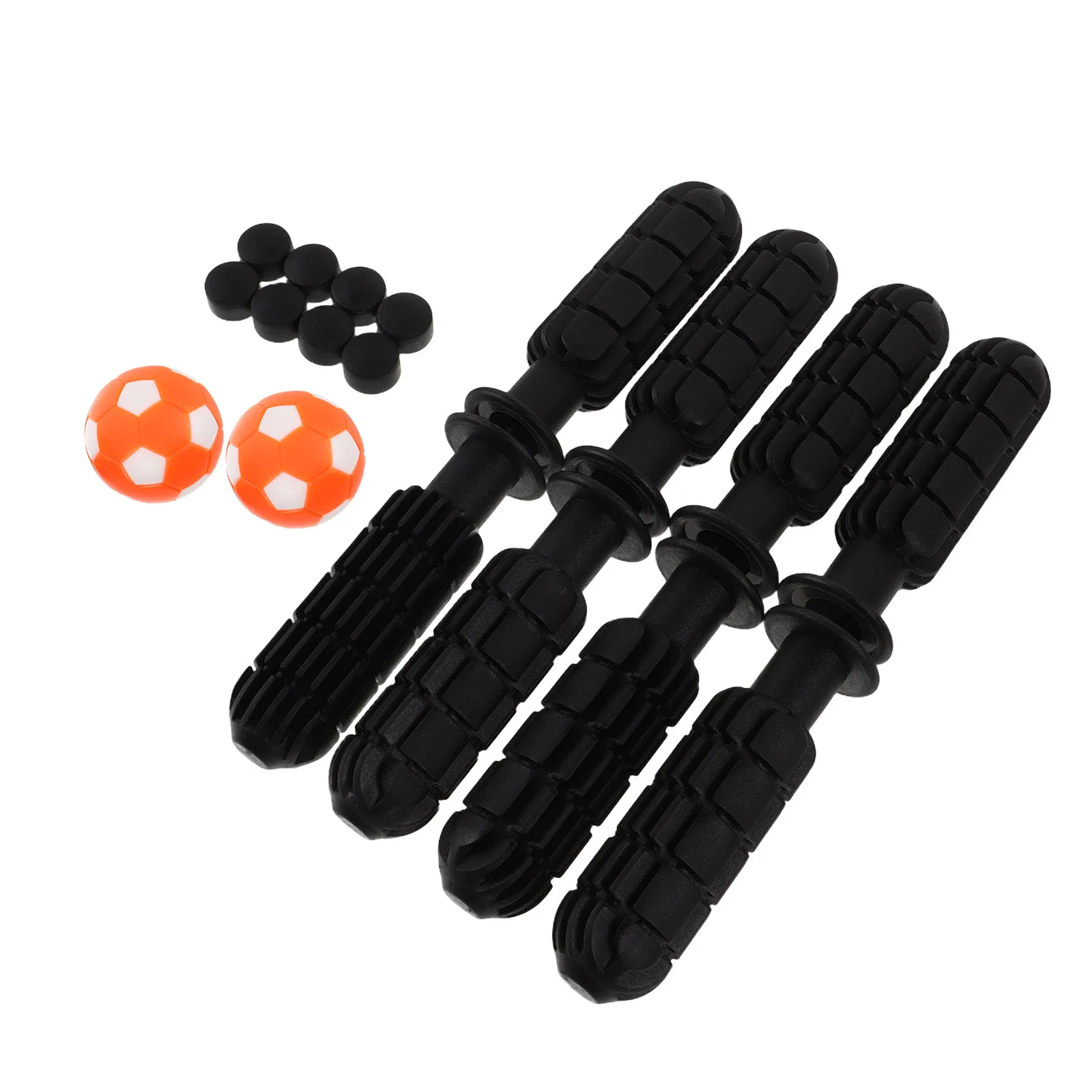 

1Set Foosball Table Handle Grip Replacement Serrated Design Enhanced Control Table Soccer Rod Handles Stick End Caps Orange