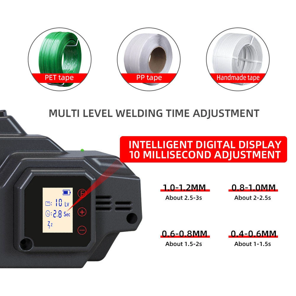 Portable V3 Electric Strapping Tool Battery Strapping Machine Automatic Packaging Tool with Portable Packing Tools