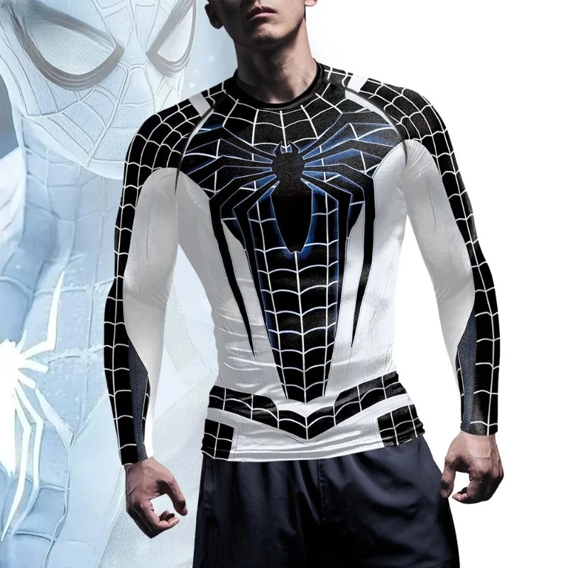 

Men's Compression Fitness Cosplay Shirt -Short/Long Sleeve Options Slim Fit Workout Bodywear for Gym Training & Role-Play Events