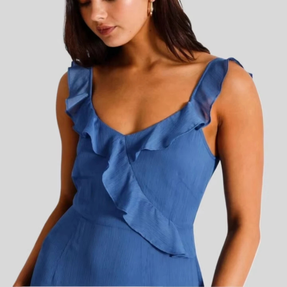 우아한 v-목 a 라인 댄스 파티 드레스 백리스 플리츠 롱 드레스 여성을위한 절묘한 고품질 저녁 파티 가운 맞춤형