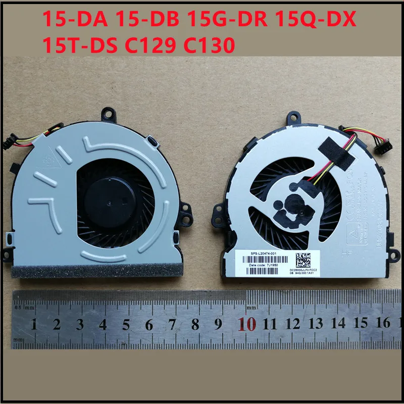 New Laptop CPU Cooling Fan Cooler For HP 15-DA 15-DB 15G-DR 15Q-DX 15T-DS C129 C130