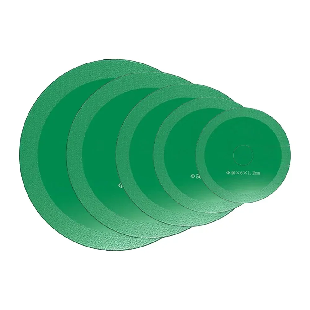 앵글 연마기 내마모성 커팅 디스크 블레이드, 녹색 고망간강 유리 커팅 디스크, 60mm, 70mm, 80mm