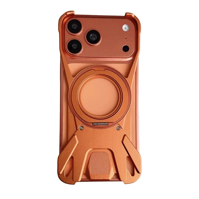 

Metal Aluminum Armor Hybrid Heavy Duty Magnetic phone case Suitable for IPhone 17 16 15 14 13 Pro Max 17Pro Safe Bumper Cove