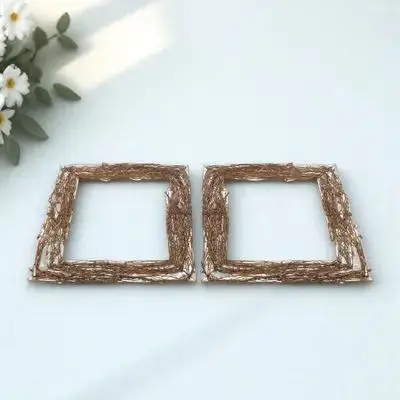 

2 Pcs Garland Base Decoration Vine Christmas Decorations Wicker Brown Plain Craft Wreath Twig Rattan Dried Nature Office Rustic