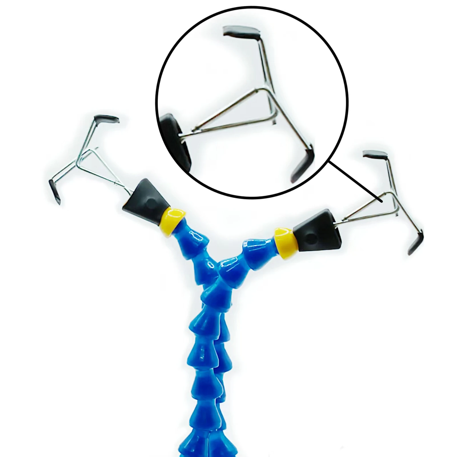 1/4In Thread Soldering Iron Holder Anti-Slip Flexible Arms Soldering Tool Welding Clamping Tool for Clamping Cylindrical Objects