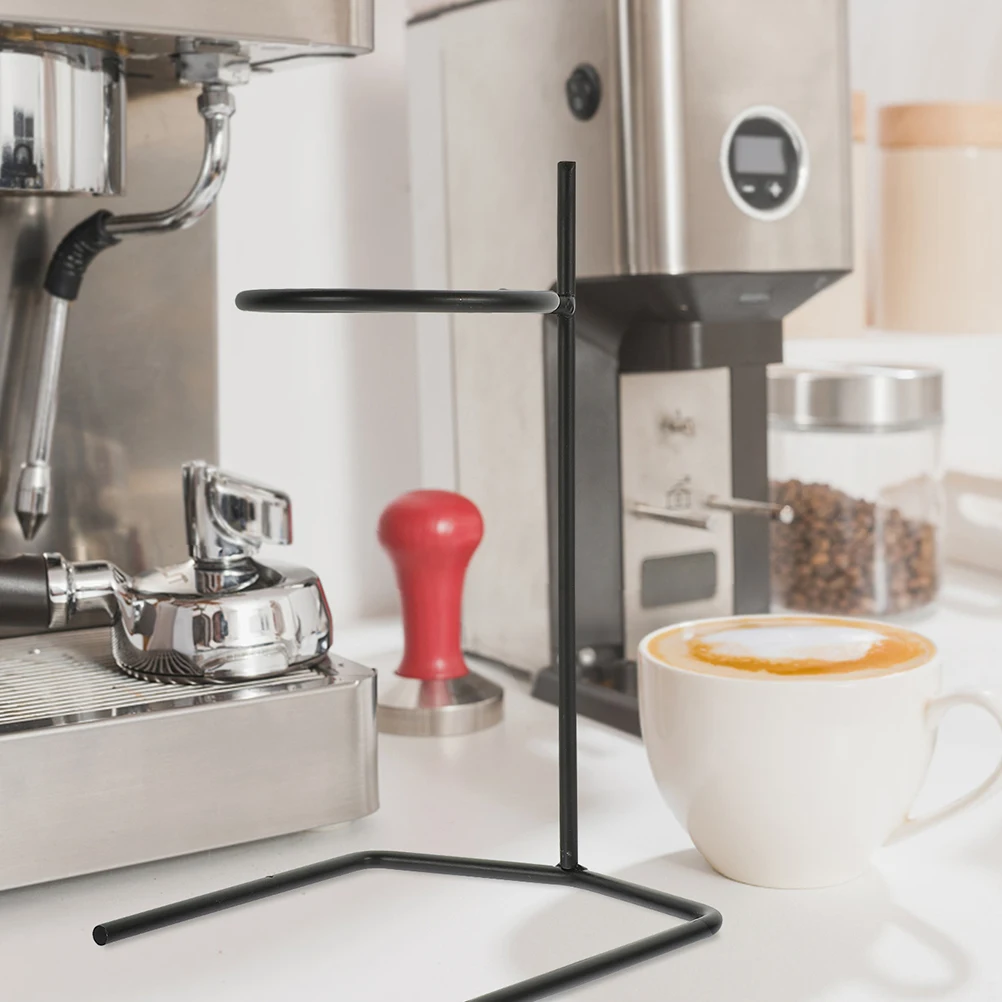 

2 pcs Black Metal Coffee Dripper Filter Holder Stand Lightweight Easy Store Use Coffee Filter Cup Stand