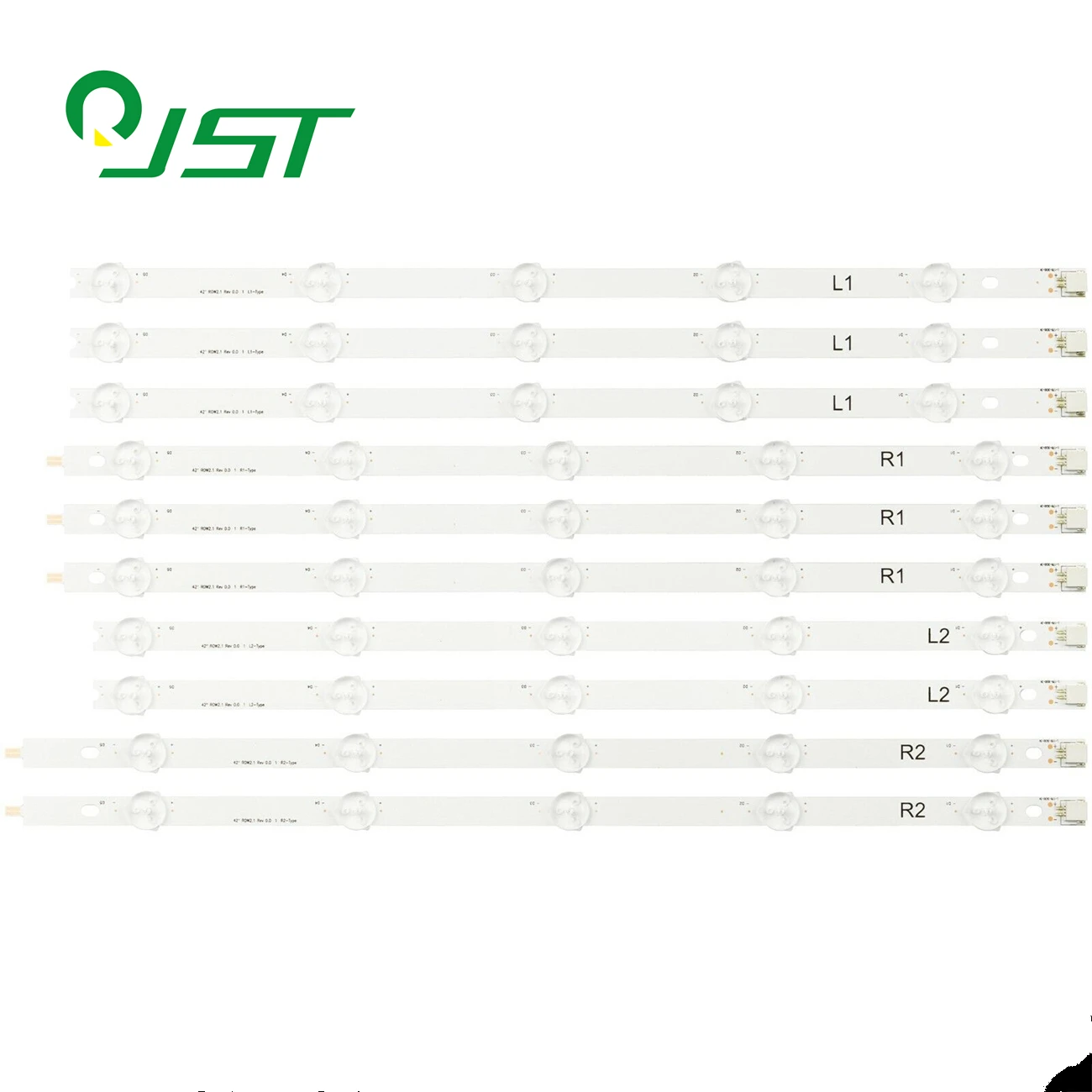 10 قطعة/عدة 42 "ROW2.1 REV 0.0 1 L1 L2 R1 R2-Type B-DH-W420-04T2835B05 (L1) L2T2835B05 (L2) 06T2835B05 (R1) 07T2835B05 (R2) V1 V2