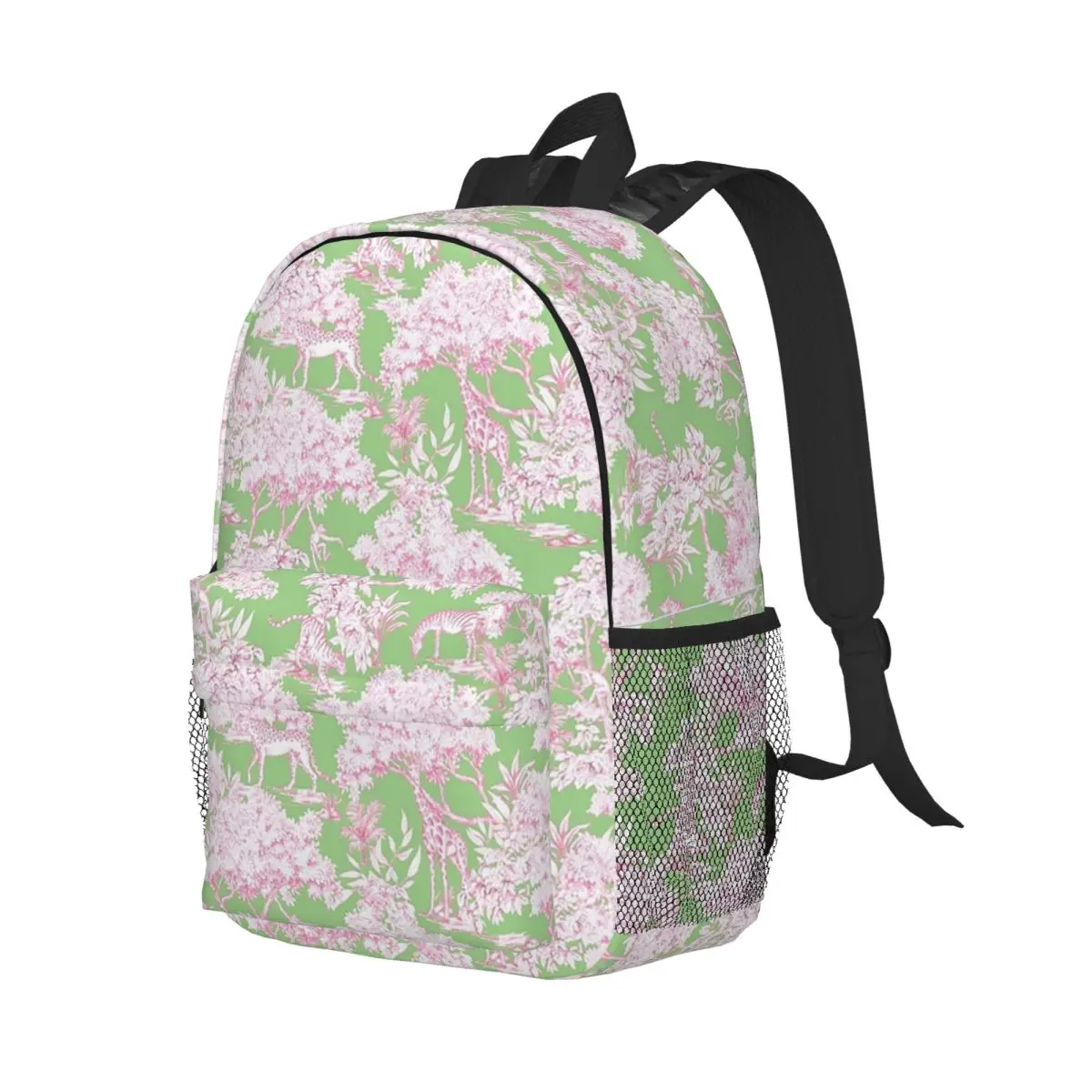 Forest Toile De Jouy Backpack Student Boys Girls BookBag Men Women School Bag Computer Shoulder Bags
