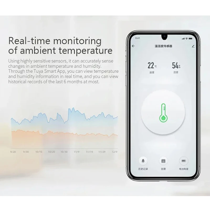 Tuya Smart Zigbee Sensor de temperatura y humedad, termómetro interior, Monitor, funciona con Alexa, Google Home, automatización