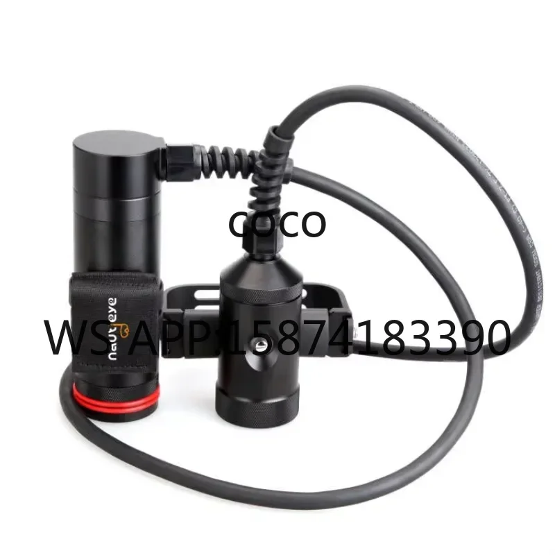 Nautieye T1800S LED Primary Technical Dive Light, Side Mount Canister Design for Cave Diving