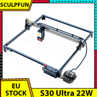 SCULPFUN S30 Ultra 22W Laser Cutter With Air Pump 32-bit Air-assisted Motherboard Engraving Machine 600x600mm Engraving Area