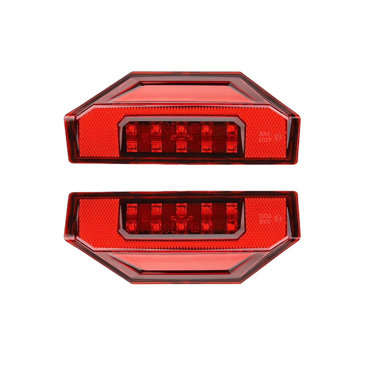 1 Pair Red Tail Light for Polaris Ranger XP 570 900 General 1000 PRO Ranger Crew Brake Light 2412774 2411866