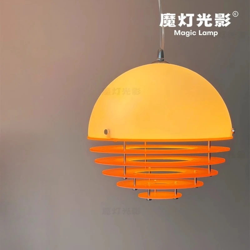 

Vintage Restaurant Pendant Light Retro Sunset Atmosphere Bedside Lamp Balcony Entrance Sunset Light