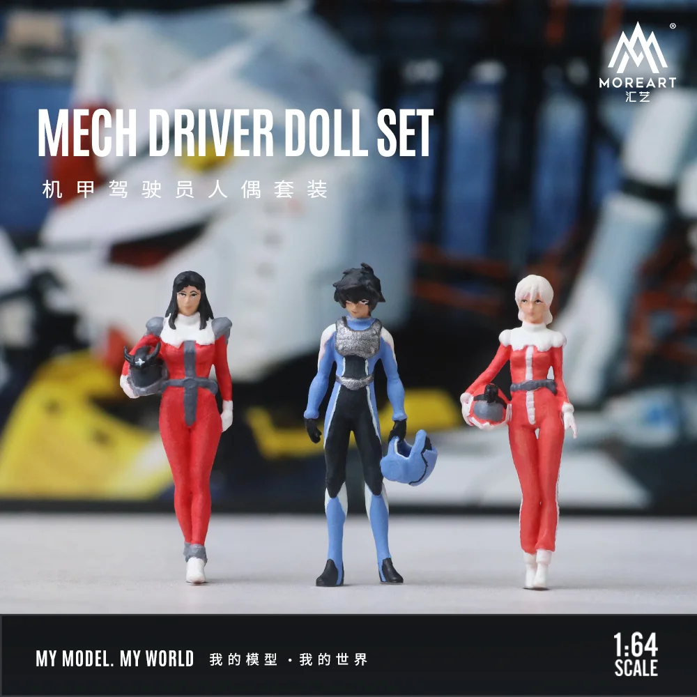 More Art 1:64 Mech Driver  Doll Set Display & Collection & Gift