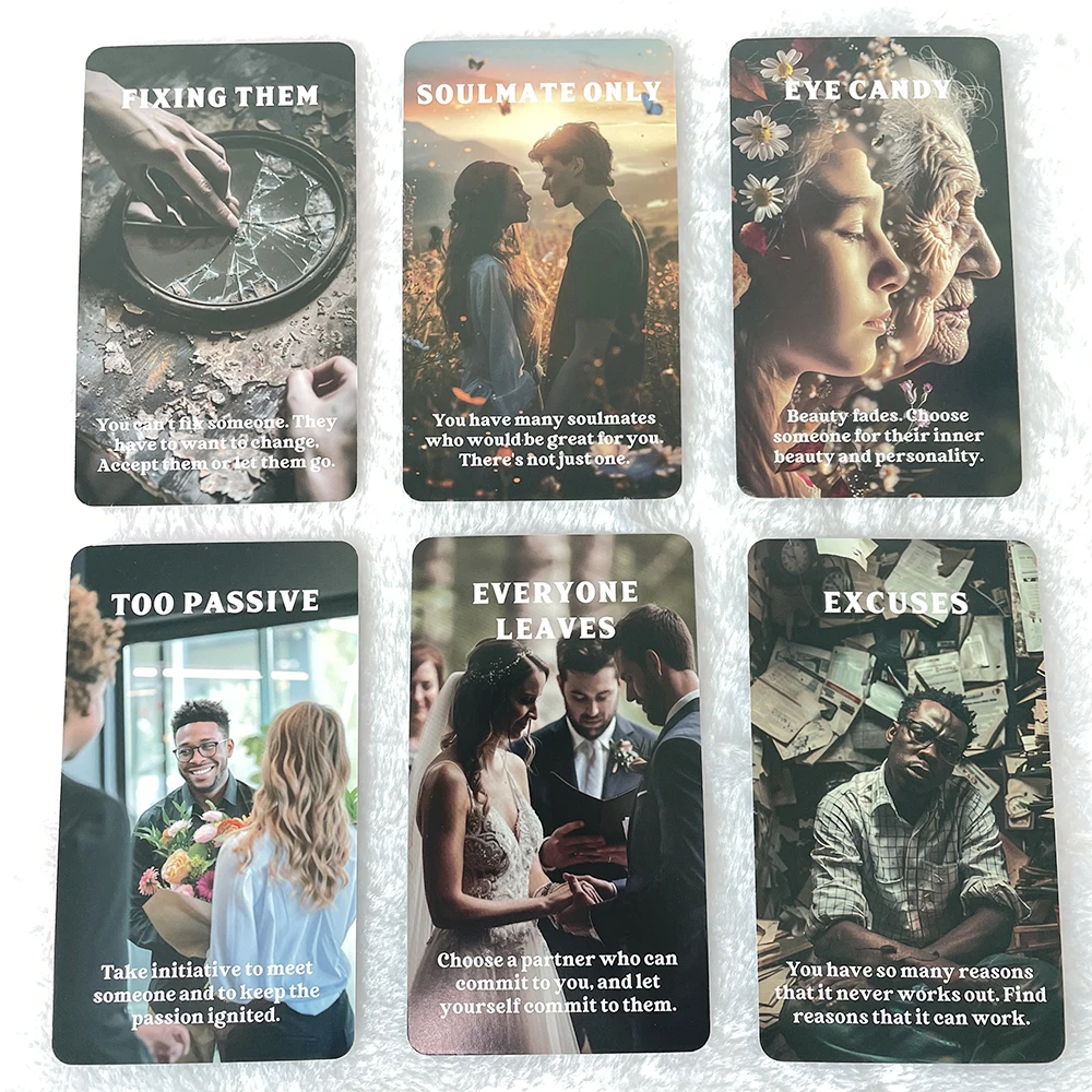 True Love Tarot Deck, Singles and Relationship Oracle Cards, Fortune Telling Toys, Clarity Cards, 12x7cm, 80-Cards, Clarity Love