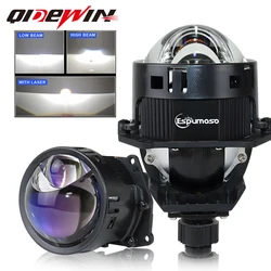 Bi LED Projector Lenses H1 Bulb 9005 9006 H4 H7 LED Lamps For Laser Headlight Retrofit Car-styling Retrofit Hi/Lo Beam Lens