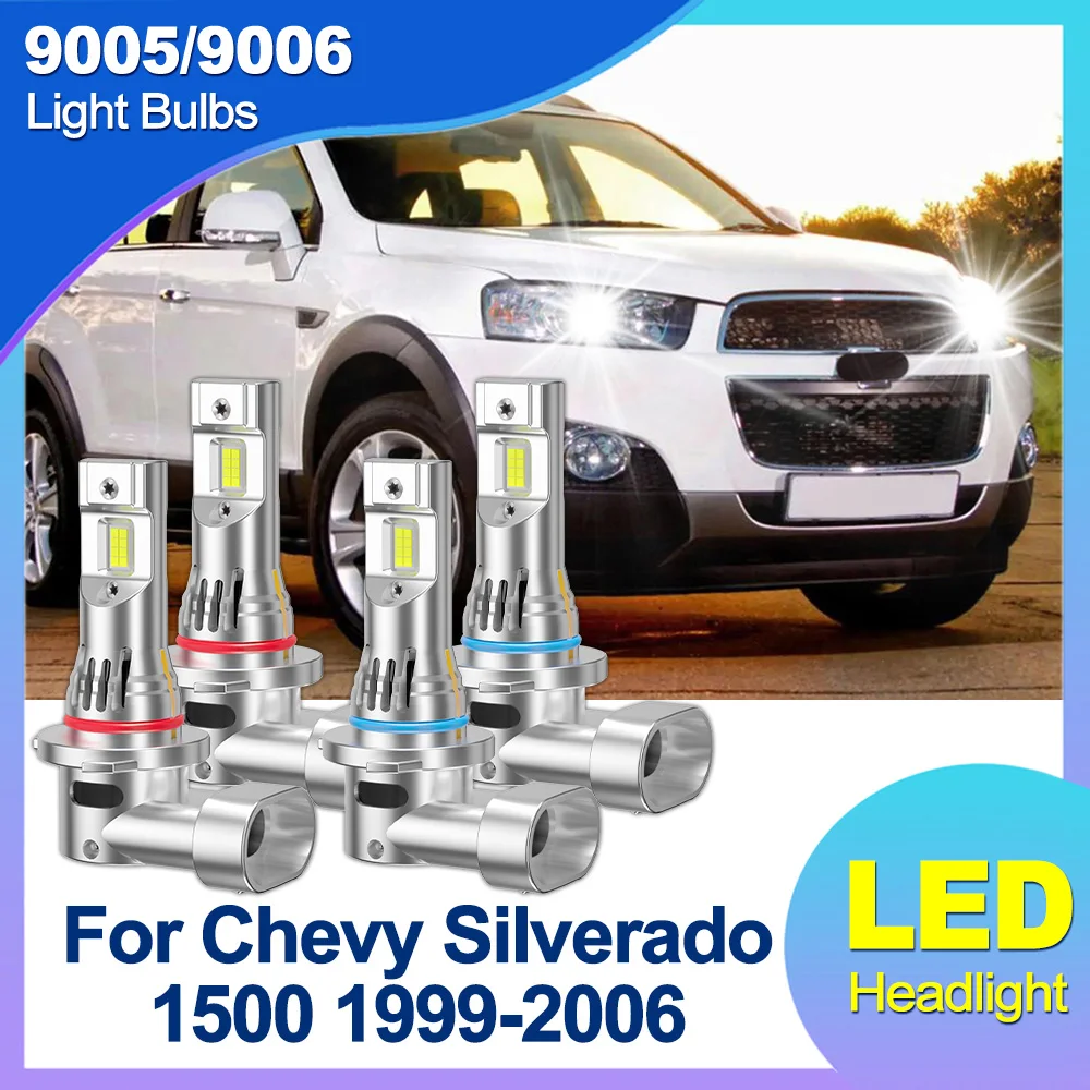 

Для Chevy Silverado 1500 1999-2006 9005/HB3 9006/HB4 лампы Combo 20000LM 1:1 реальный размер 6000K белый 3 минуты Plug-N-Play с вентилятором