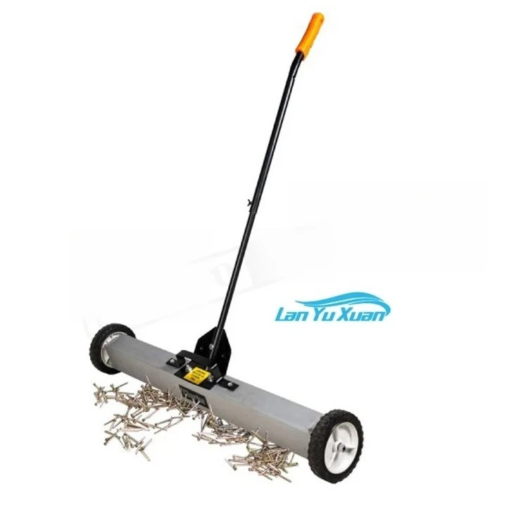 

Совершенно новая 24-дюймовая ручная нажимная маленькая колесиковая магнитная дорожная подметальная машина для чистки пола