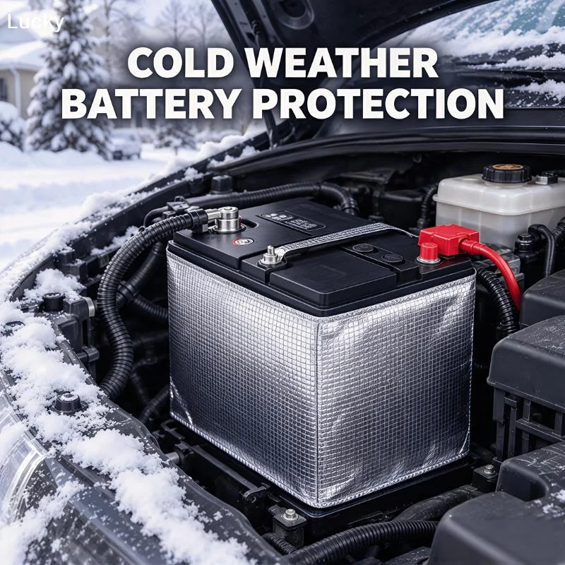 Automotive Battery Heat RV Trailer Boat Fireproof Flexible Marine Winter Battery Blanket Heat CoverLivable Decoration