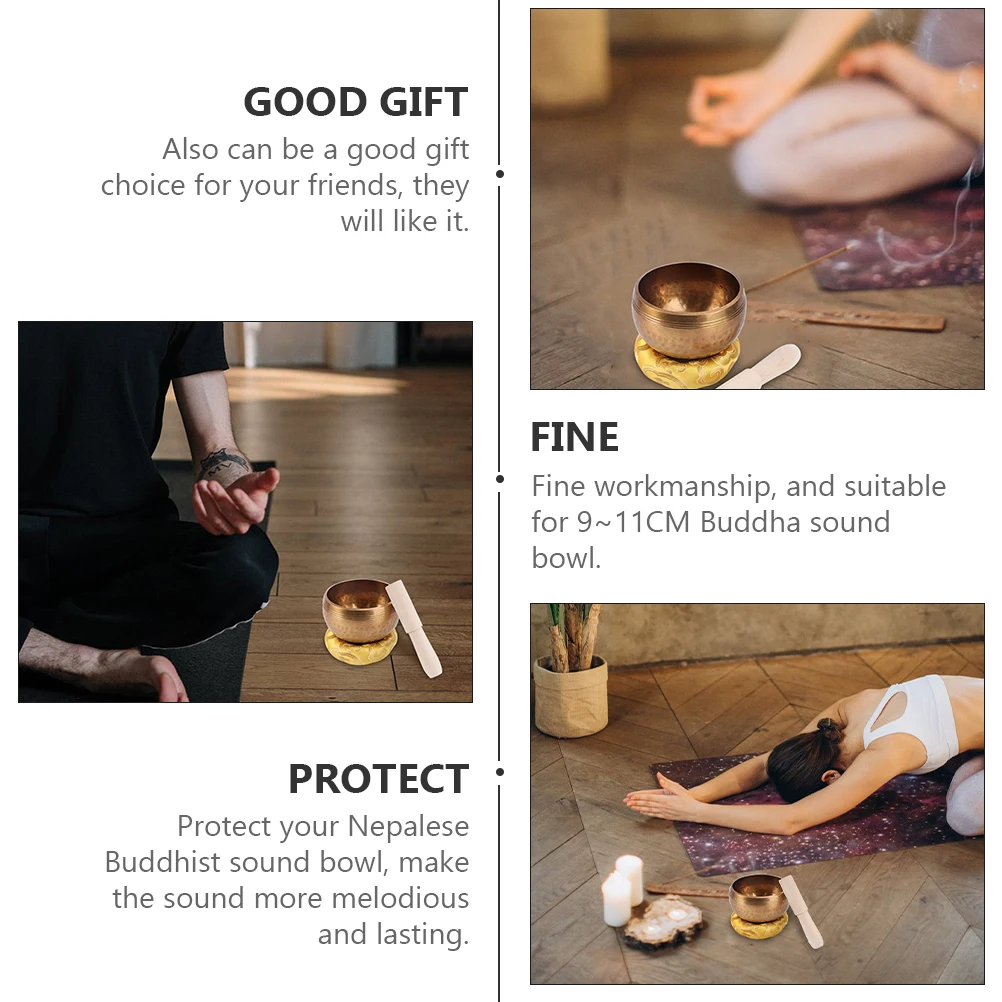 

1pc Buddha Sound Bowl Cushion 9~11Cm Cotton Gasket For Tibetan Singing Bowl Meditation Mat Protective Pad Spiritual Music