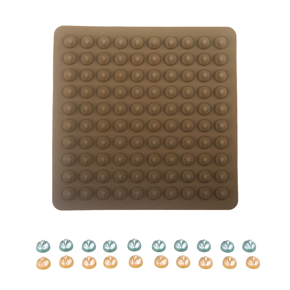 Molde de silicona con puntos de 100 cavidades, molde de Chip de Chocolate, molde de dulces DIY, molde de hojaldre para bebé