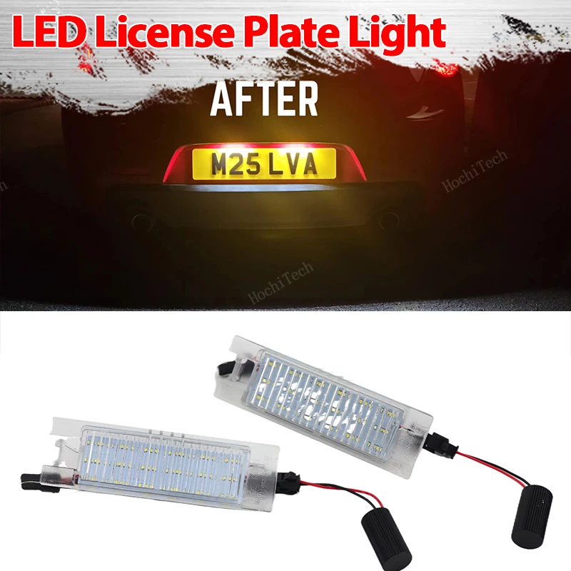 2Pcs License Plate Light For Alfa Romeo 147 156 159 166 Brera Giulietta 940 MiTo Romeo GT Spider 939 LED License Plate Light