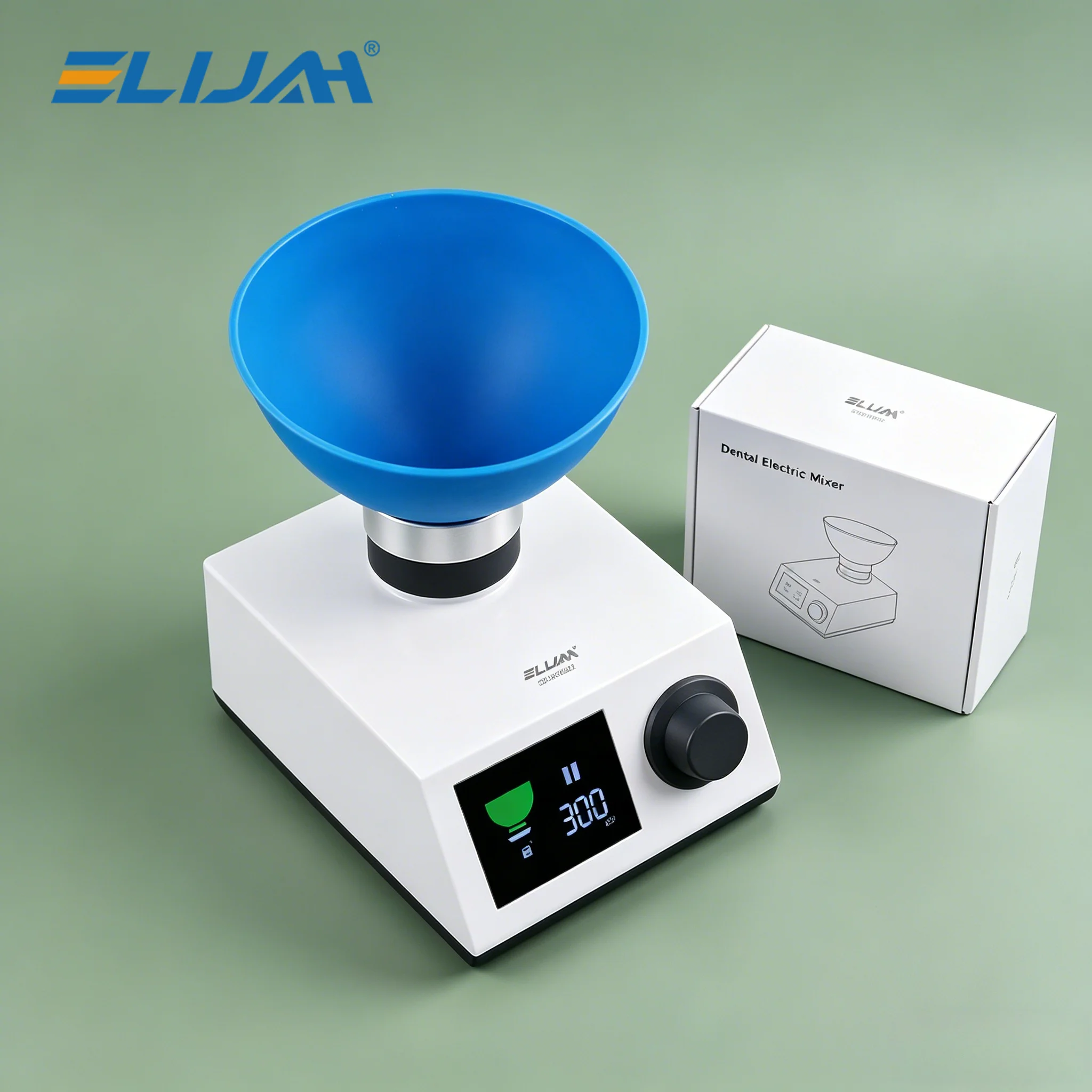 

Dental Lab Electric Alginate Mixer with 2 Bowls 5-300 RPM Adjustable Speed Forward/Reverse for Impression Material & Plaster