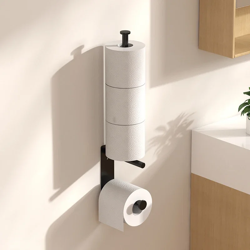 

Non porous toilet paper holder, wall mounted toilet paper holder, large capacity, simple and practical for tissue storage