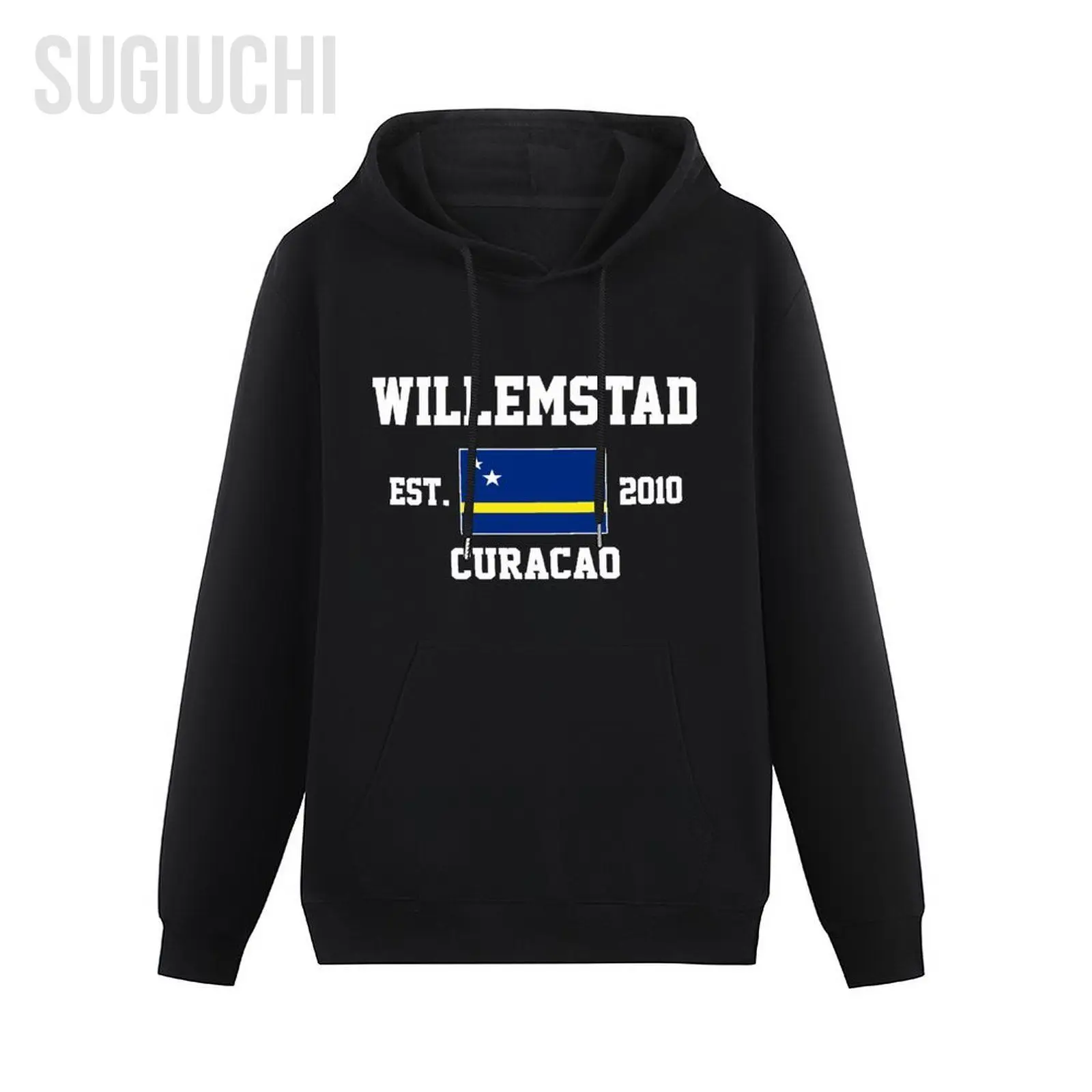 Men Women Hoodies Curacao Est.2010 Willemstad Capital Hoodie Pullover Hooded Hip Hop Sweatshirt Cotton Unisex