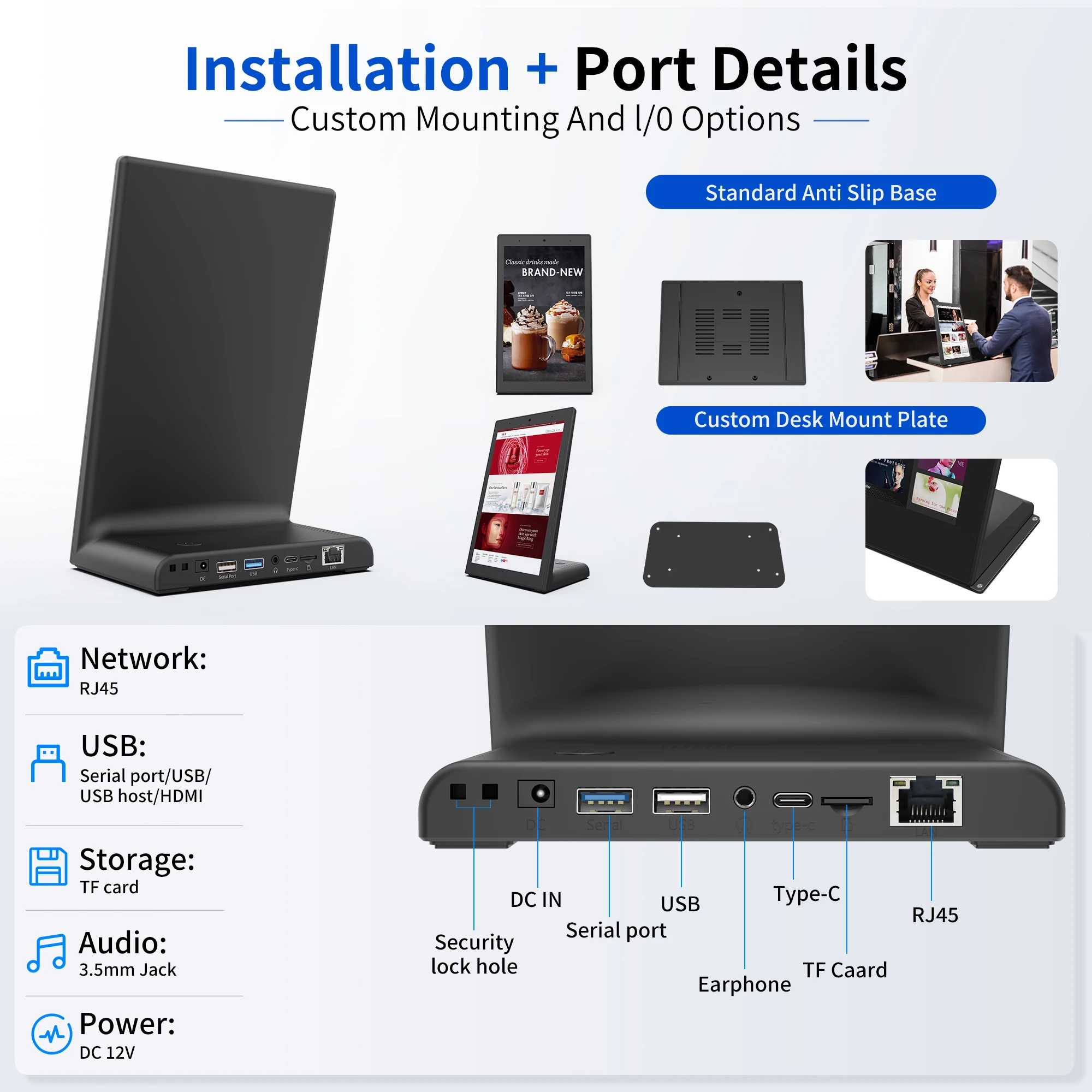 WL1039T 10.1inch RK3576S 3TOPS Nfc Tablet 4+64GB Android14 5MP Camera Poe Android Tablet OPEN APK view 3