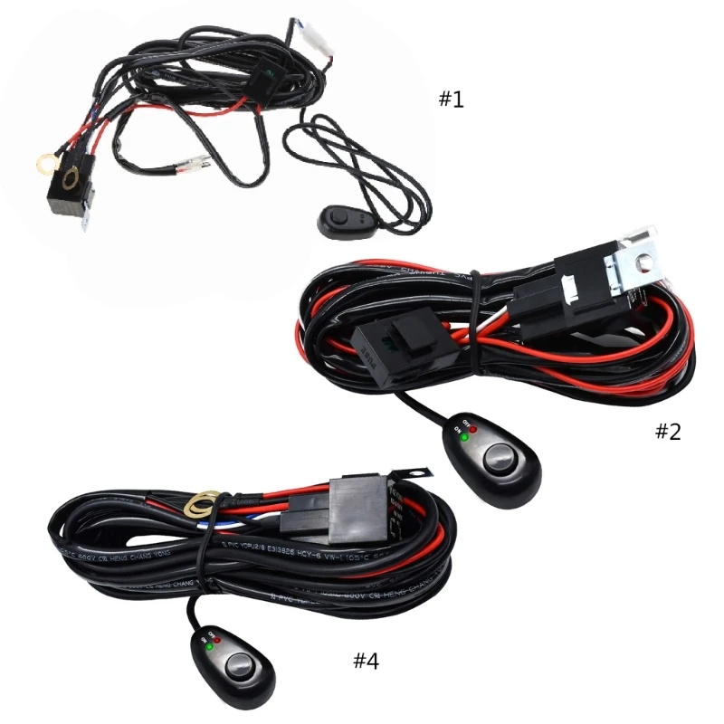 

Truck Headlight Wiring Harness Led Worklight Light High Power Waterproof