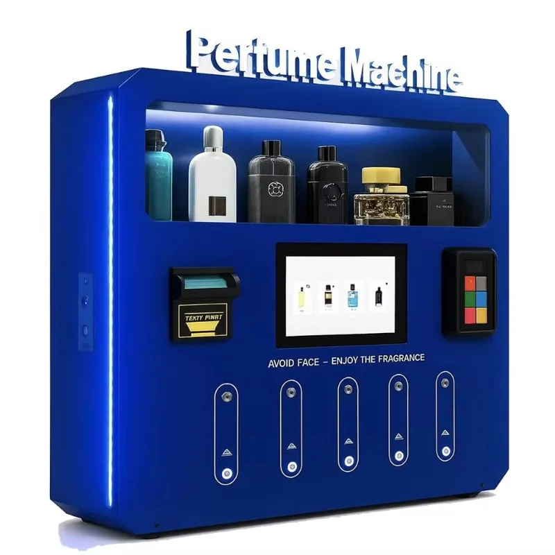 Customized Commercial Grade Automatic Low Price Wall-mounted Perfume Vending Machine LED Lights Fragrance Dispenser