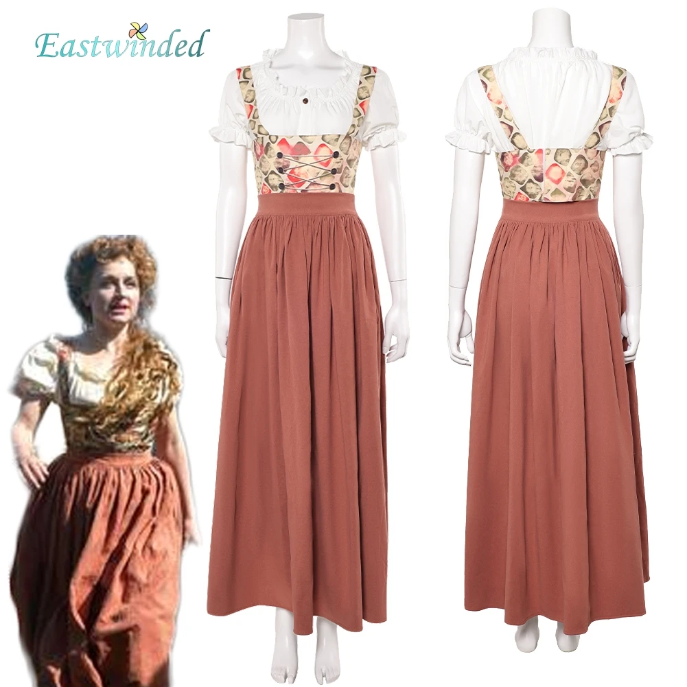 Película Oktoberfest 1900 Maria Hoflinger disfraz de Cosplay vestido largo naranja trajes mujeres Halloween carnaval fiesta trajes de juego de rol