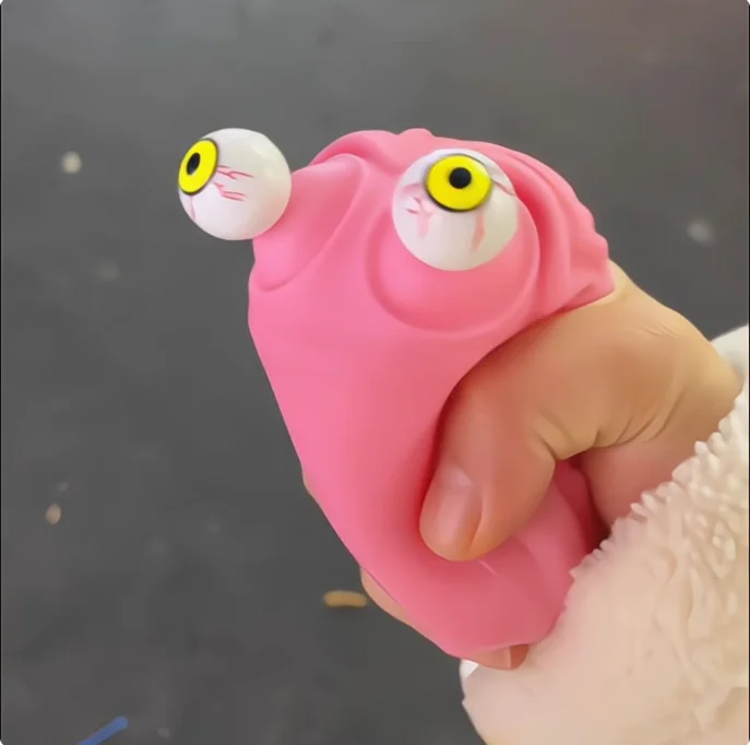 Anti Stress Flippy Brain Squishy Eye Popping Squeeze Fidget Toy Cool Stuff Kids ADHD Autism Anxiety Relief Toy