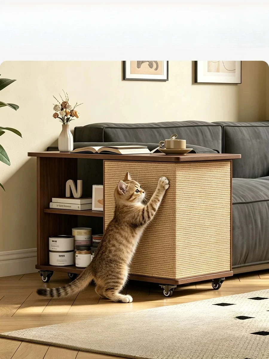 Mobile sofa edge few anti-cat scratch protection living room sofa cabinet