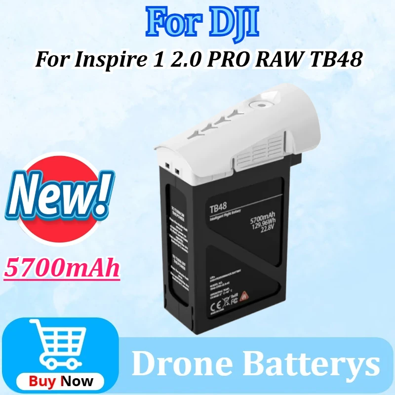 

New Drone Batterys for DJI Inspire 1 2.0 PRO RAW TB48 22.8V 5700mAh Intelligent Flight Battery RC Drone Quadcopter Spare Parts