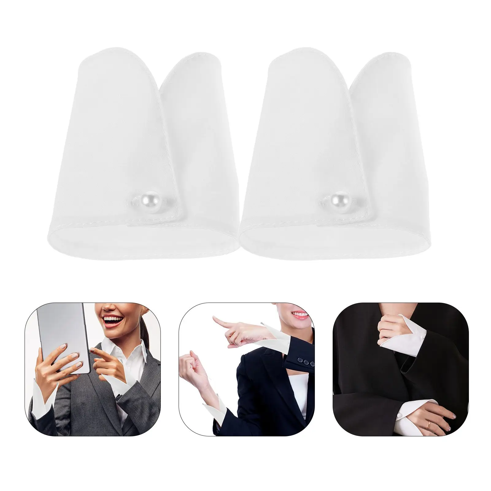 Wrist Cover Ruffle Cuffs Accessories Ruffles Detachable Sleeves Polyester Cotton