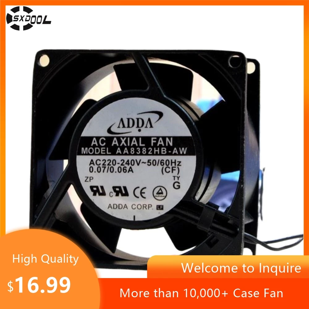 

For ADDA AA8382HB-AW 8CM AC 220V 8038 Cooling Fan for Industrial Equipment, Power Systems, High Airflow Cooling