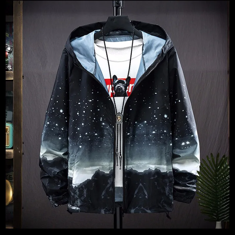 VOLALO Fashion Printed Loose  Jacket Women Summer Windbreaker Female Thin Coat Sportwear Beach Sun-protective Blouse