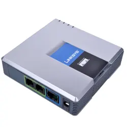 Adaptador de teléfono PAP2T SIP VOIP desbloqueado con 2 puertos de teléfono FXS, puerta de enlace VoIP, nuevo