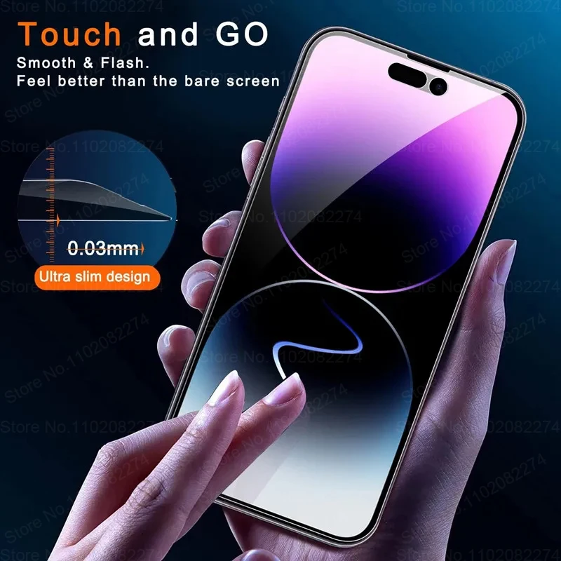 1-4Pcs Privacy Screen Protectors Film For iPhone 11 12 13 14 15 Pro Max Mini XR XS 7 8 Plus Anti-spy Tempered Glass Accessories