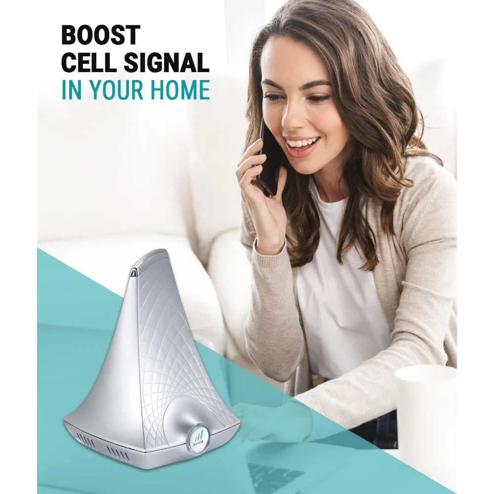 Cell Phone Signal Booster for Home & Office up to 3500 sq ft, Boosts 5G/4G LTE