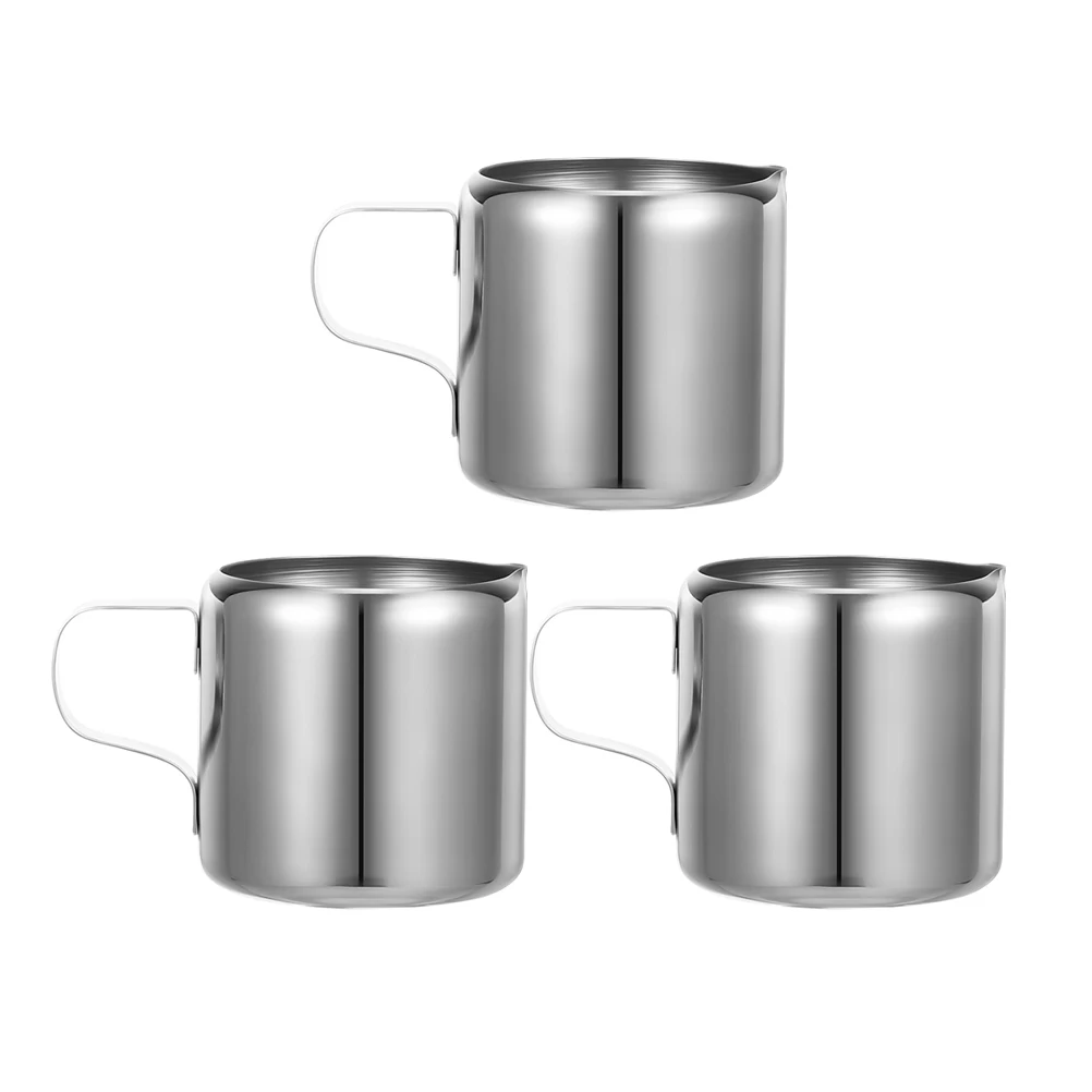 

3Pcs Stainless Steel Milk Frothing Pitcher Set Latte Art Coffee Jug for Espresso Cappuccino Mixing Melting Chocolate