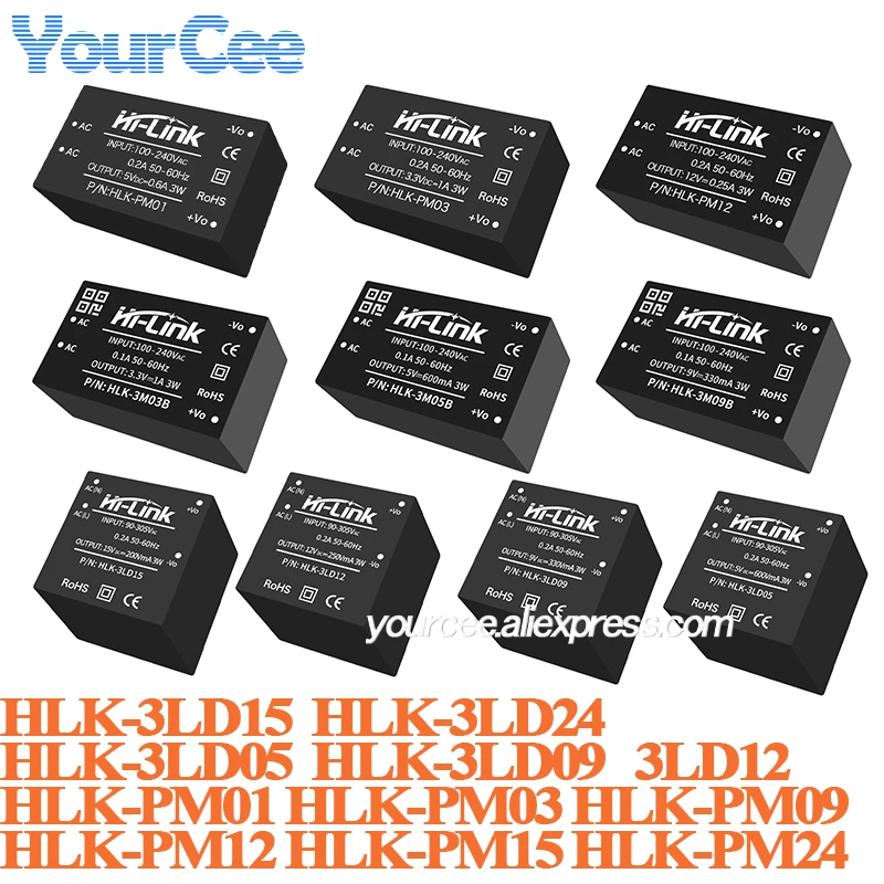 AC-DC 220V to 5V/3.3V/9V/12V/15V/24V isolated Power Regulated Module Step Down Buck Intelligent Switch PM01 PM03 PM12 PM15 PM24