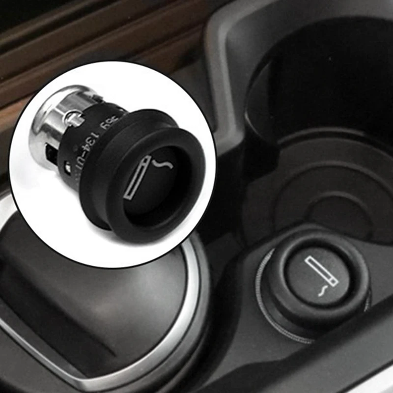 61349308246 Car Elements Plug  Cover Automobiles Black Cigarette Lighter Cover For BMW 1 2 3 4 5 6 7 X3 X5 X6 Z3